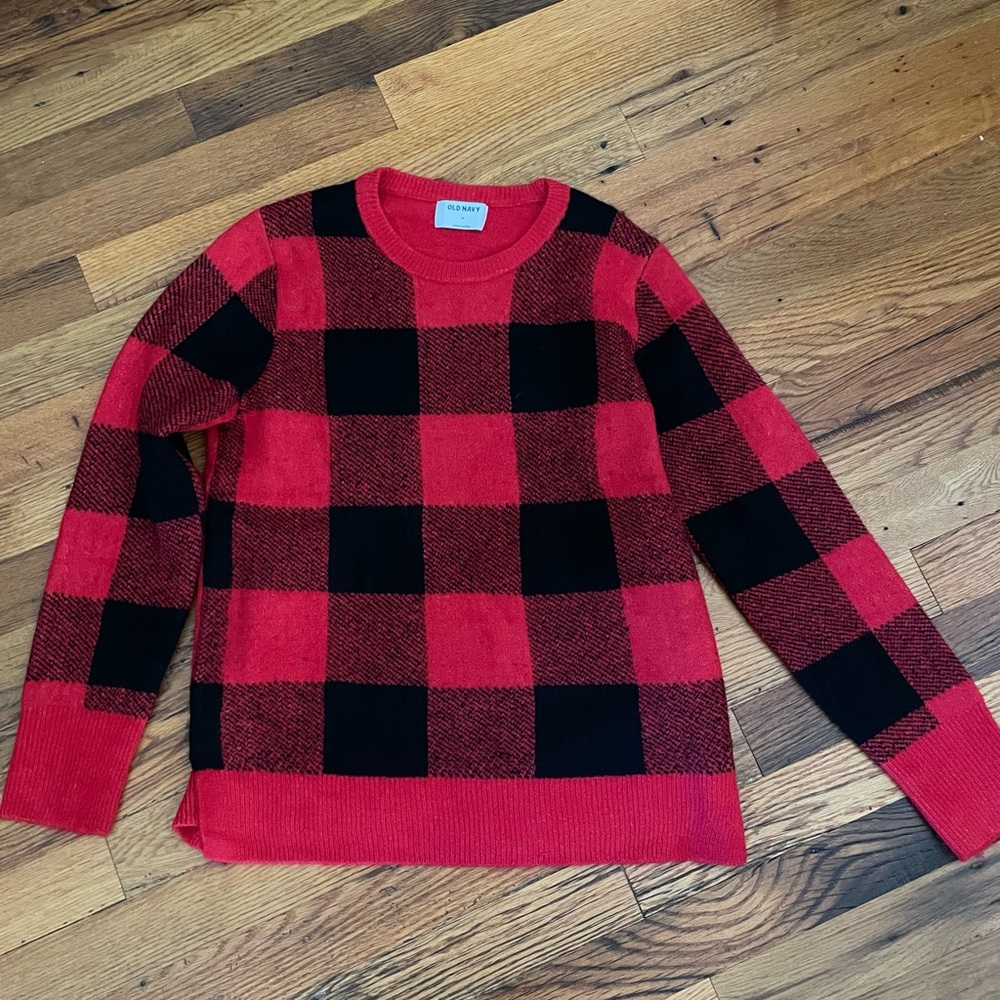 Old Navy Buffalo plaid sweater